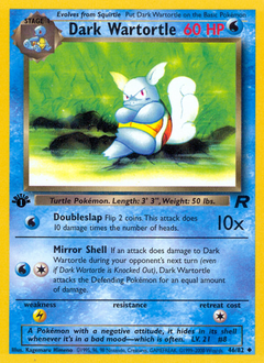 Team Rocket Dark Wartortle 046/082 Englisch - Sammelkarten