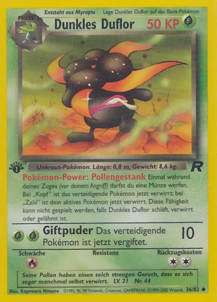 Team Rocket Dunkles Duflor 036/082 Deutsch - Sammelkarten