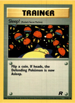 Team Rocket Sleep! 079/082 Englisch - Unlimited Karte - Gewöhnlich / Near Mint - Sammelkarten