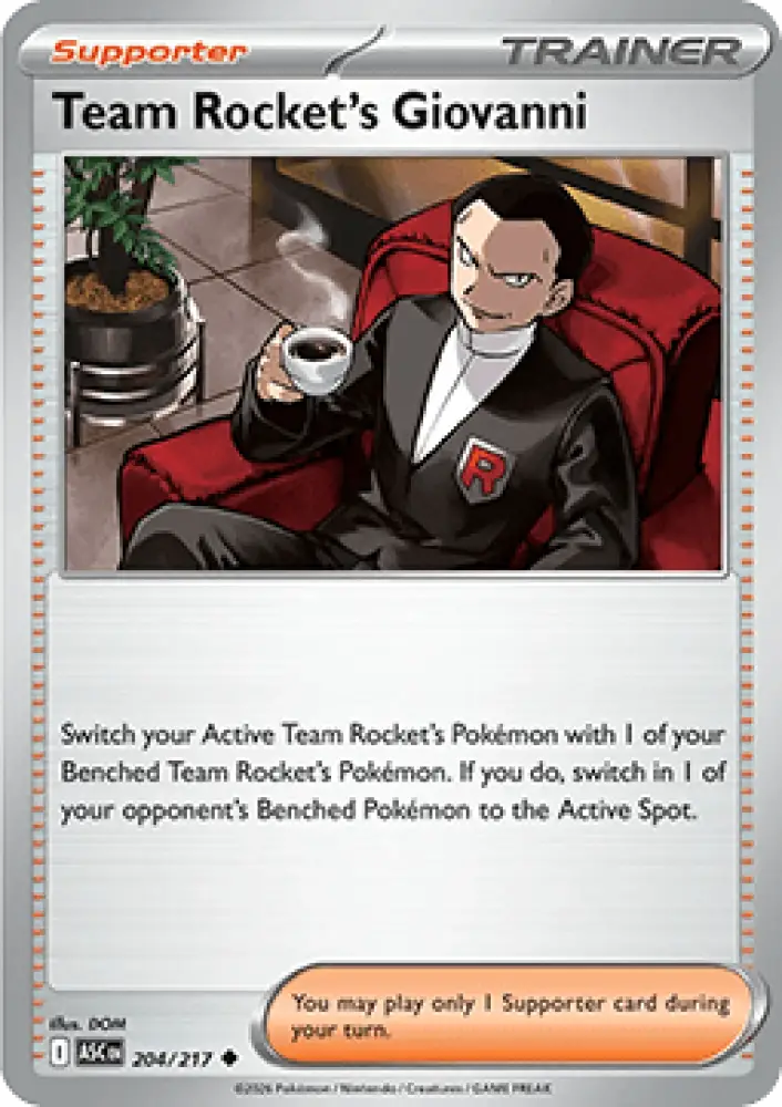 Team Rocket's Giovanni - Ascended Heroes (Uncommon) [ASC-204]