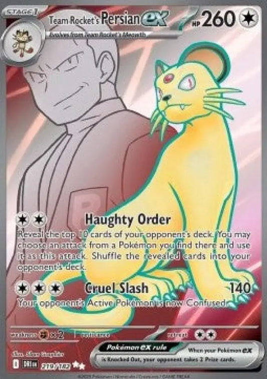 Team Rocket's Persian ex - Destined Rivals (Ultra Rare) [DRI-219]