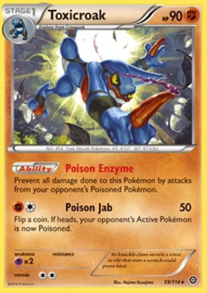 Toxicroak - Steam Siege (Rare) [STS-59]