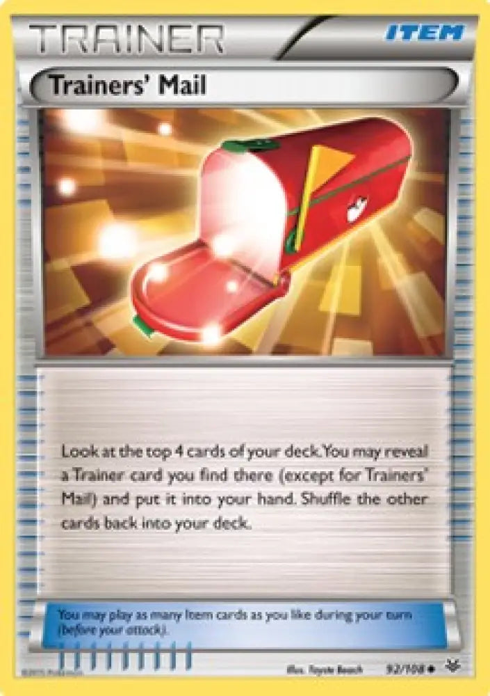 Trainers' Mail - Roaring Skies (Uncommon) [ROS-92]