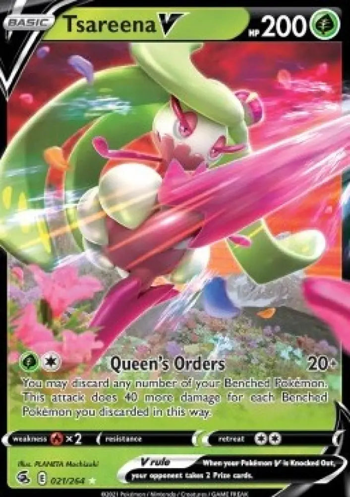 Tsareena V - Fusion Strike (Ultra Rare) [FST-021]
