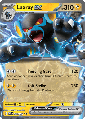 Twilight Masquerade Luxray ex 068/167 Englisch - Holo / Near Mint - Sammelkarten