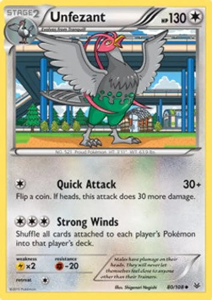 Unfezant - Roaring Skies (Uncommon) [ROS-80]