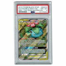 Venusaur & Snivy GX PSA 8 #SM229 EN - Sammelkarten