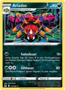 Verlorener Ursprung Ariados 113/196 Deutsch - Sammelkarten