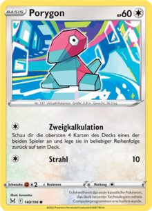 Verlorener Ursprung Porygon 140/196 Deutsch - Sammelkarten