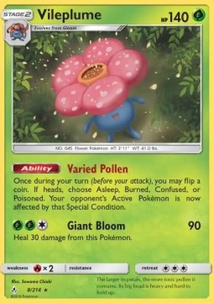 Vileplume - Unbroken Bonds (Holo Rare) [UNB-8]