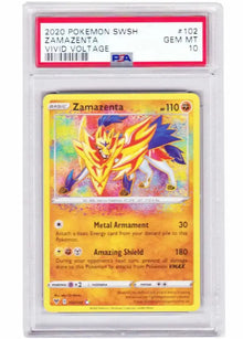 Vivid Voltage Zamazenta 102/185 Englisch PSA 10 - PSA 10 / GEM MT - Sammelkarten