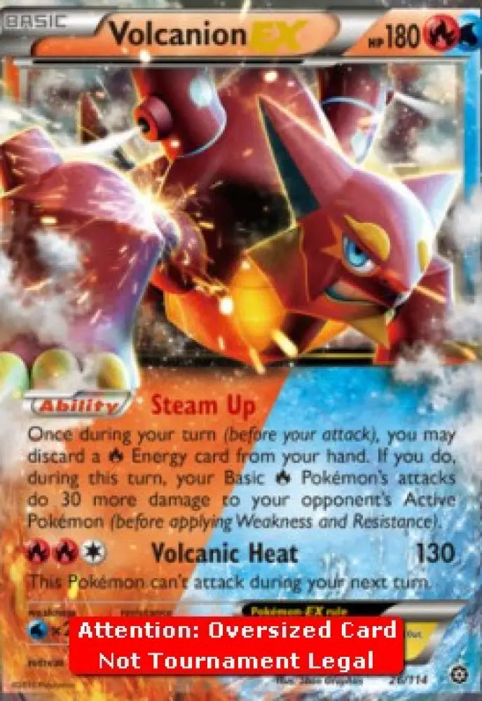 Volcanion EX - Steam Siege (Oversized) [STS-26]