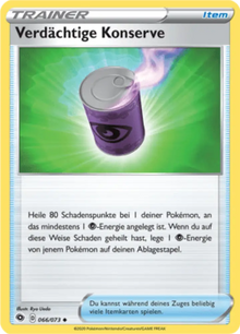 Weg des Champs Verdächtige Konserve 066/073 Deutsch - Sammelkarten