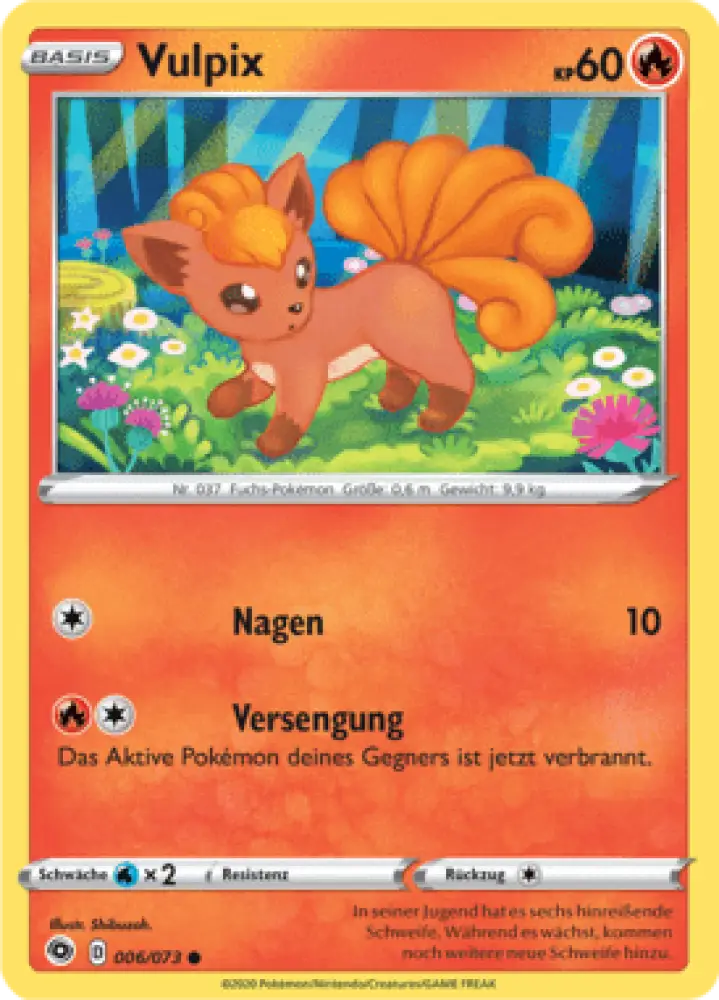 Weg des Champs Vulpix 006/073 Deutsch - Sammelkarten