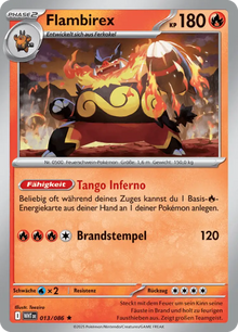 Weiße Flammen Flambirex 013/086 Deutsch - Holo / Near Mint - Sammelkarten