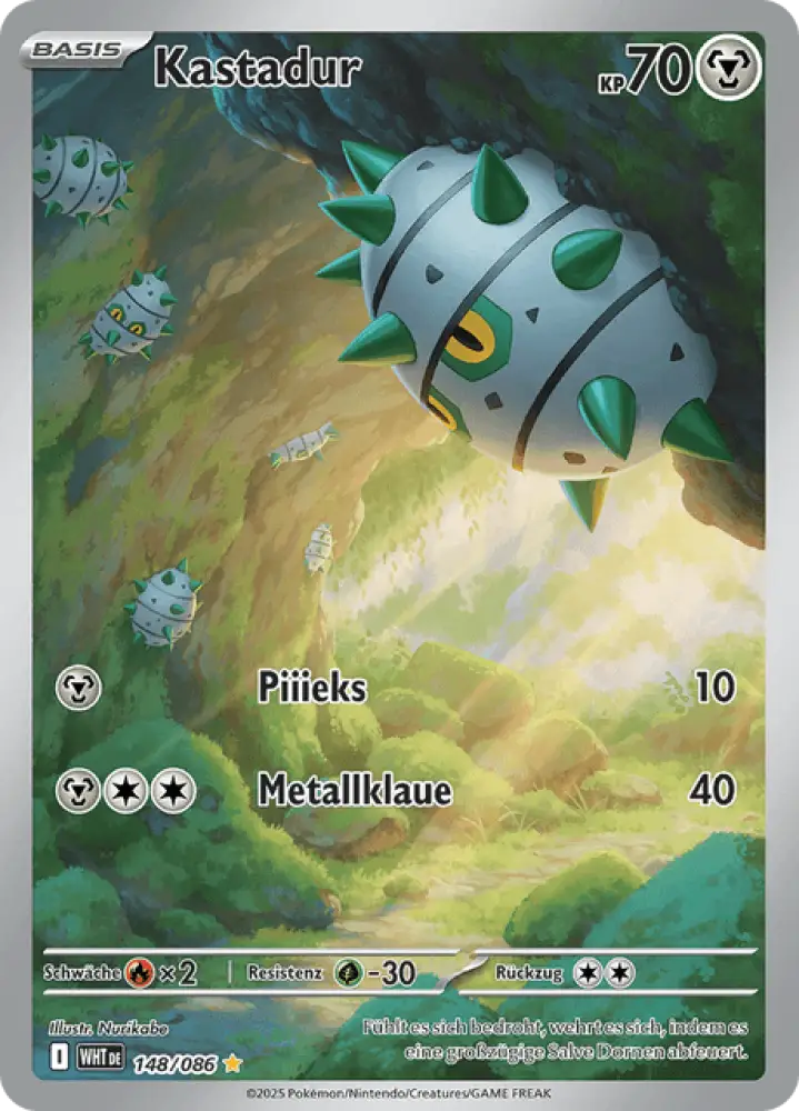 Weiße Flammen Kastadur 148/086 Deutsch - Holo / Near Mint - Sammelkarten