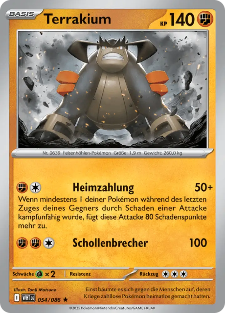 Weiße Flammen Terrakium 054/086 Deutsch - Holo / Near Mint - Sammelkarten