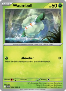 Weiße Flammen Waumboll 004/086 Deutsch - Pokeball R-Holo / Near Mint - Sammelkarten