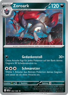 Weiße Flammen Zoroark 062/086 Deutsch - Holo / Near Mint - Sammelkarten