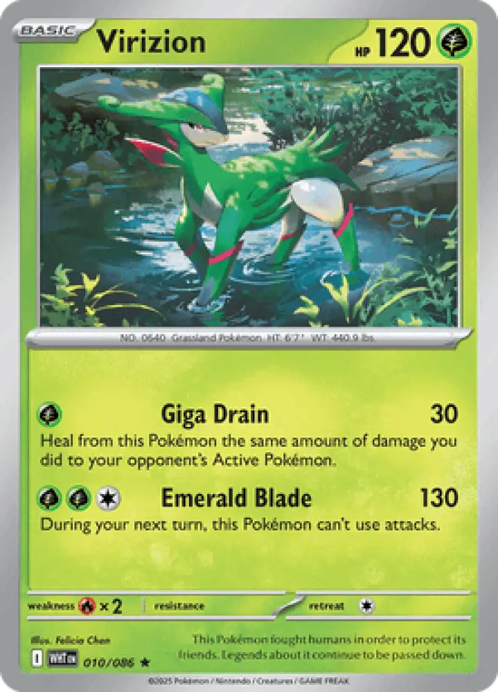 White Flare Virizion 010/086 Englisch - Sammelkarten