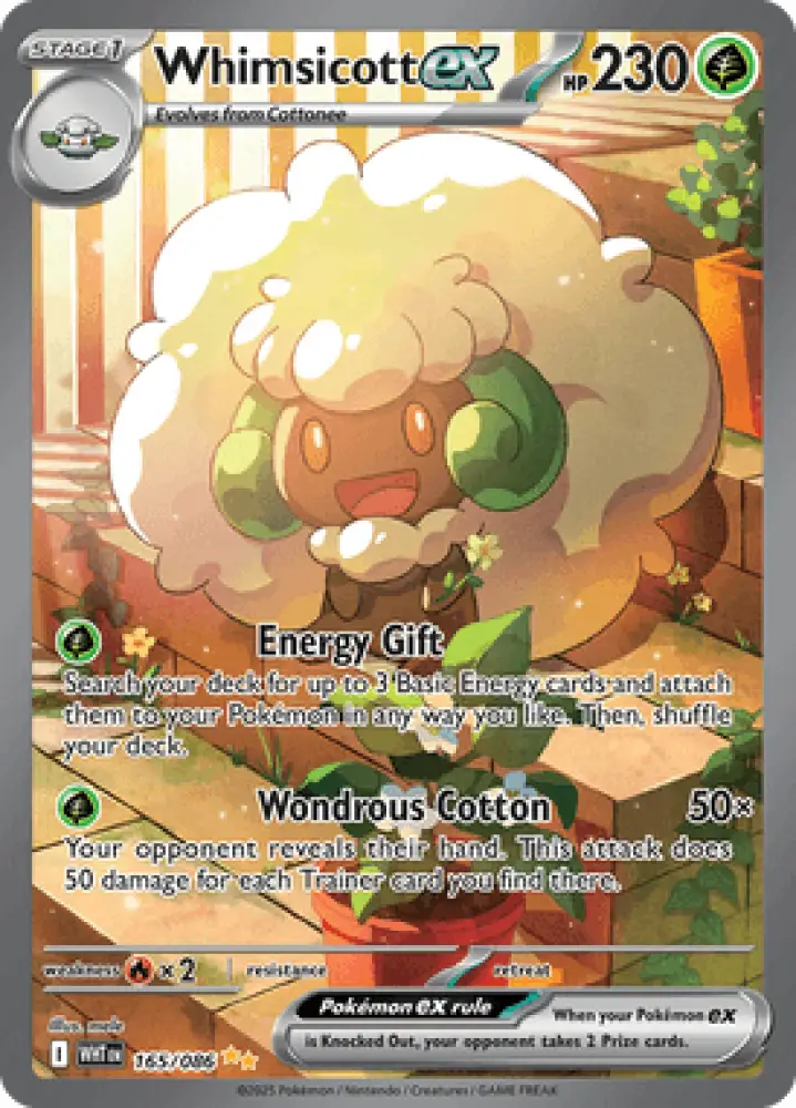 White Flare Whimsicott ex 165/086 Englisch - Sammelkarten