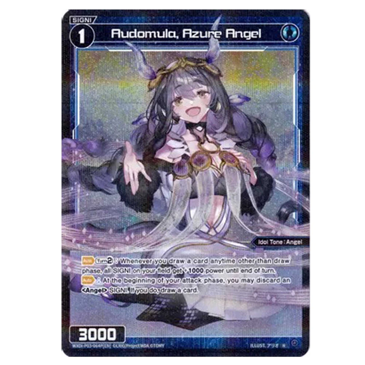 Wixoss Audomula, Azure Angel (Parallel Foil) Englisch