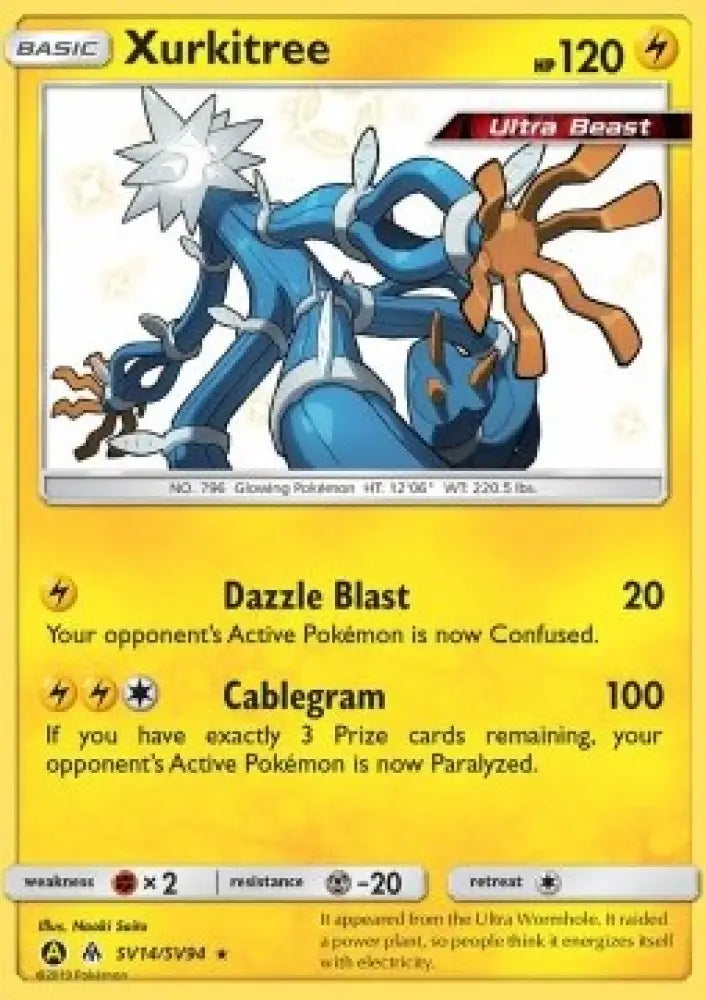 Xurkitree - Hidden Fates (Secret Rare) [HIF-SV14]