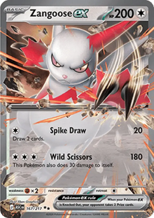 Zangoose ex - Ascended Heroes (Double Rare) [ASC-167]