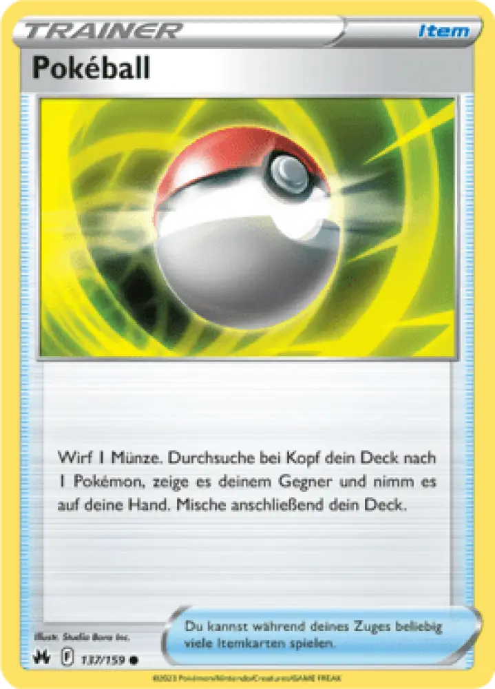 Zenit der Könige Pokéball 137/159 Deutsch - Sammelkarten