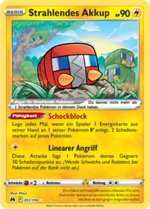 Zenit der Könige Strahlendes Akkup 051/159 Deutsch - Holo / Near Mint - Sammelkarten