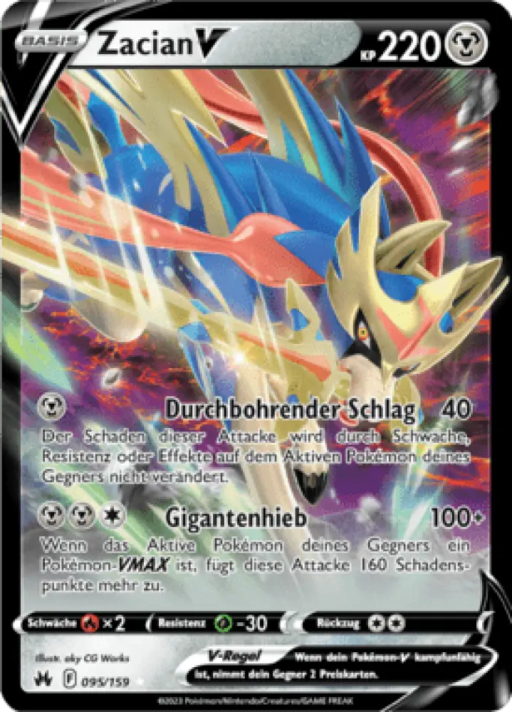 Zenit der Könige Zacian V 095/159 Deutsch - Sammelkarten