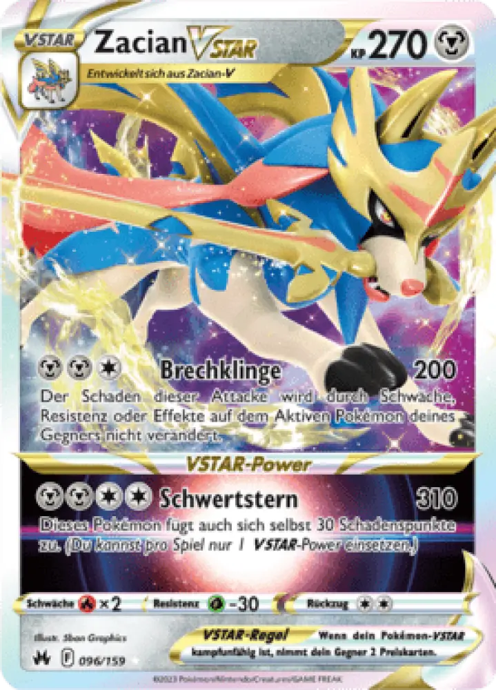 Zenit der Könige Zacian VSTAR 096/159 Deutsch - Sammelkarten