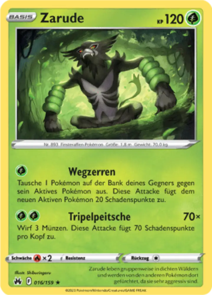 Zenit der Könige Zarude 016/159 Deutsch - Sammelkarten